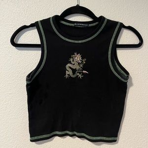 SOLD Brandy Melville Dragon Crop Top